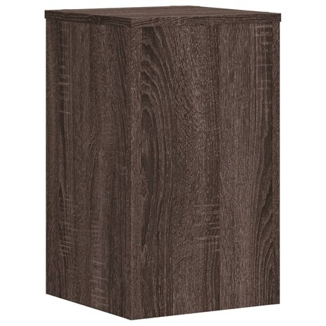 Plantenstandaards 2 st 30x30x50 cm bewerkt hout bruin eiken 4