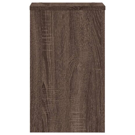 Plantenstandaards 2 st 30x30x50 cm bewerkt hout bruin eiken 6