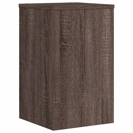 Plantenstandaards 2 st 30x30x50 cm bewerkt hout bruin eiken 7