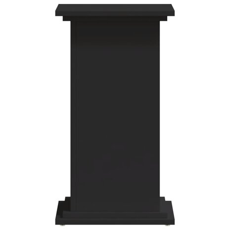 Plantenstandaard 33x33x60 cm bewerkt hout zwart 5