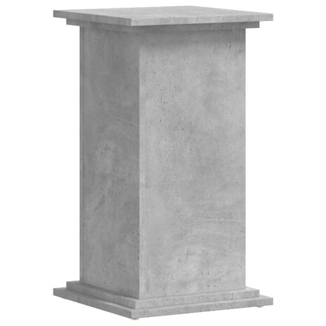 Plantenstandaard 33x33x60 cm bewerkt hout betongrijs 2