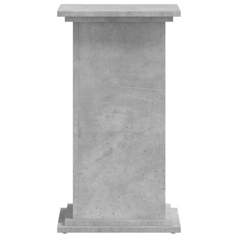 Plantenstandaard 33x33x60 cm bewerkt hout betongrijs 5