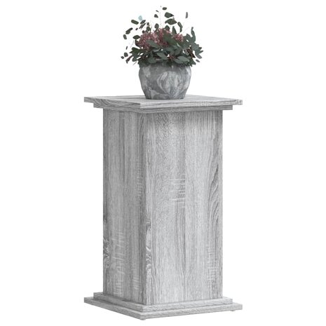 Plantenstandaard 33x33x60 cm bewerkt hout grijs sonoma eiken 3