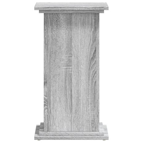 Plantenstandaard 33x33x60 cm bewerkt hout grijs sonoma eiken 4