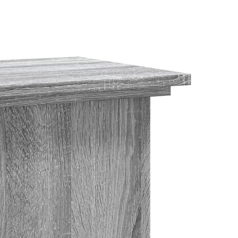 Plantenstandaard 33x33x60 cm bewerkt hout grijs sonoma eiken 7