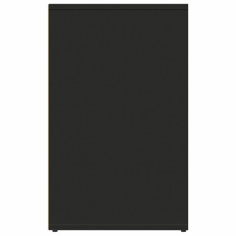 Kledingkast 80x40x65 cm bewerkt hout zwart 4