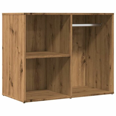 Kledingkast 80x40x65 cm bewerkt hout artisanaal eikenkleur 2