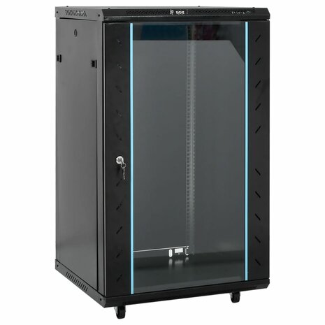 Netwerkkast 18U 19" IP20 60x60x100 cm zwart 1