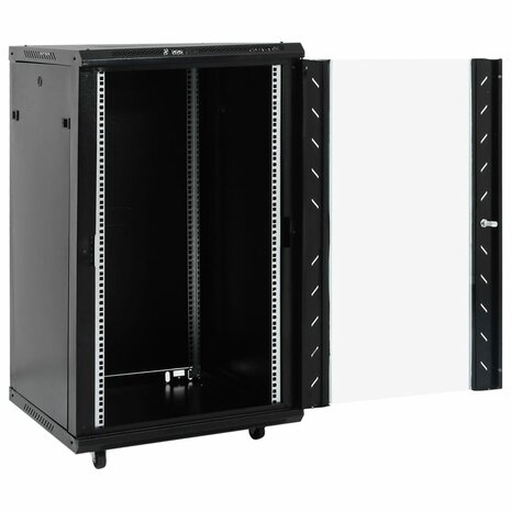 Netwerkkast 18U 19" IP20 60x60x100 cm zwart 2