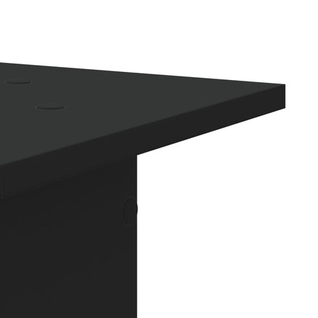 Speakerstandaards 2 st 30x30x40 cm bewerkt hout zwart 7
