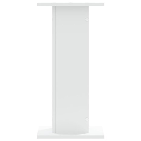 Speakerstandaards 2 st 30x30x60 cm bewerkt hout wit 5