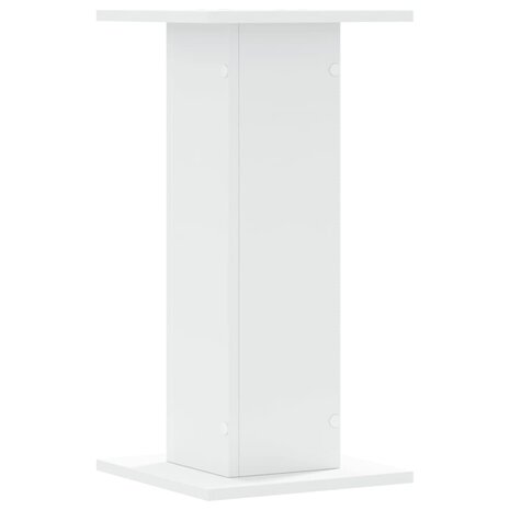 Speakerstandaards 2 st 30x30x60 cm bewerkt hout wit 6