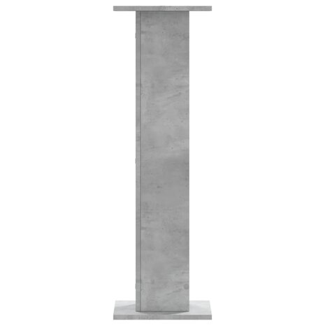 Speakerstandaards 2 st 30x30x95 cm bewerkt hout betongrijs 4