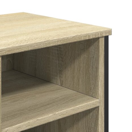 Wastafelkast 91x35x60 cm bewerkt hout sonoma eikenkleurig 7