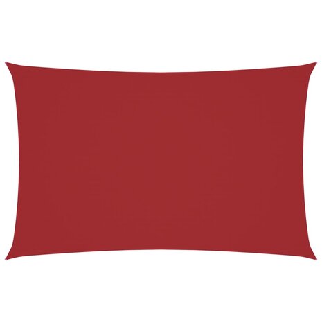 Zonnescherm rechthoekig 2x4,5 m oxford stof rood 2