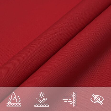 Zonnescherm rechthoekig 2x4,5 m oxford stof rood 5