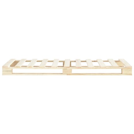 Bedframe pallet massief grenenhout 100x200 cm 3