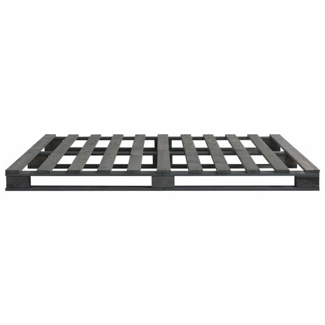 Bedframe pallet massief grenenhout grijs 180x200 cm 4