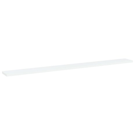 Wandschappen 4 st 100x10x1,5 cm spaanplaat wit 2