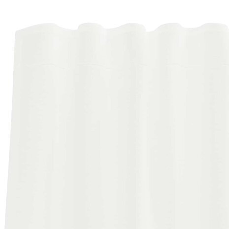 Gordijnen voile met roedezakken 2 st wit 6