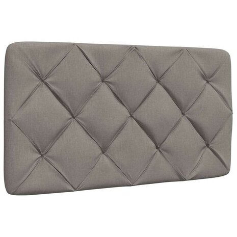 Bed met matras stof taupe 90x190 cm 9