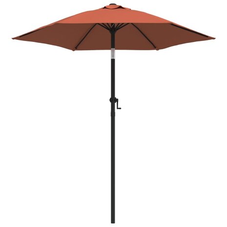 Parasol 200x224 cm aluminium terracotta 2