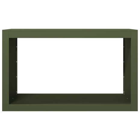 Haardhoutrek 100x40x60 cm staal groen 4