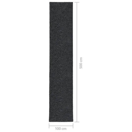 Droogloopmat 100x500 cm antracietkleurig 7