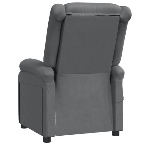 Massagestoel kunstleer grijs 5