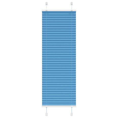 Plissé rolgordijn 40x100 cm stofbreedte 39,4 cm polyester blauw 1
