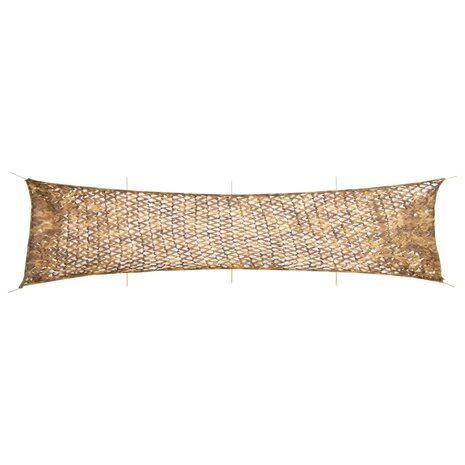Camouflagenet met opbergzak 809x207 cm zandkleurig 1