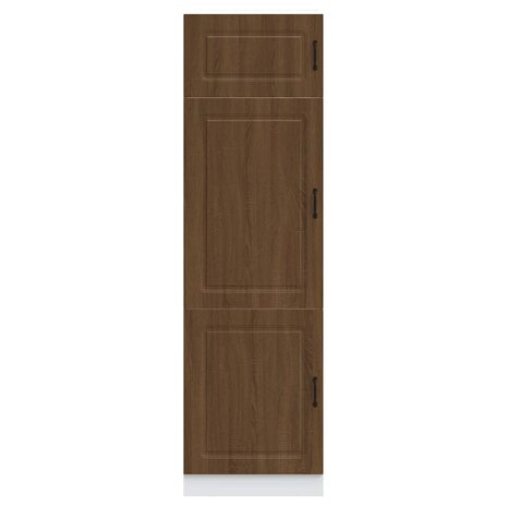 Keukenkast Kalmar bewerkt hout bruin eikenkleur 3