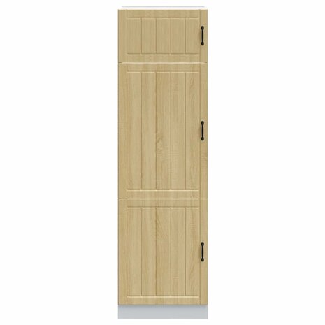 Keukenkast Lucca bewerkt hout sonoma eikenkleurig 3