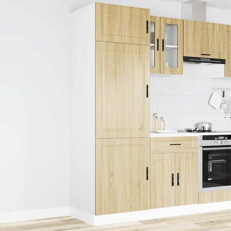 Keukenkast Porto bewerkt hout sonoma eikenkleurig 1