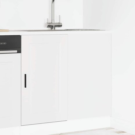 Keuken onderkast Porto bewerkt hout wit 1