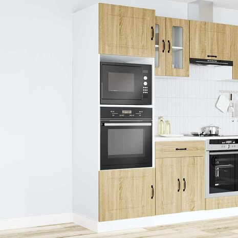 Ovenkasten 2 st Kalmar bewerkt hout sonoma eikenkleurig 3