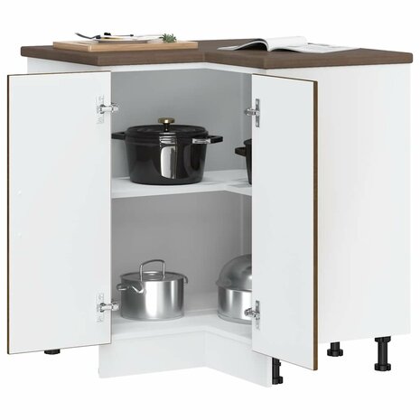 Keuken hoekonderkast "Porto" bewerkt hout bruin eikenkleur 4
