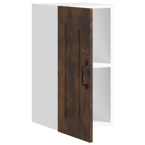 Keukenwandkast Kalmar bewerkt hout gerookt eikenkleurig 8