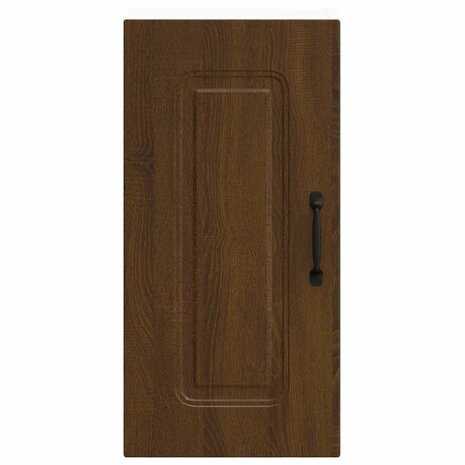 Keukenwandkast Kalmar bewerkt hout bruin eikenkleur 4