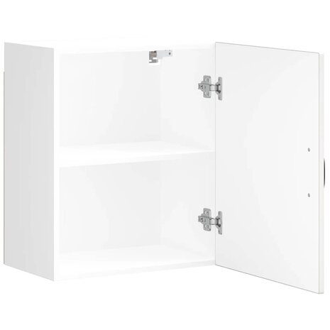 Keukenwandkast Kalmar bewerkt hout wit 6