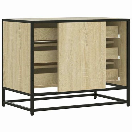 Ladekast 70x41x56 cm bewerkt hout sonoma eikenkleurig 7
