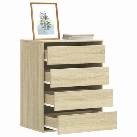 Ladekast 60x41x76 cm bewerkt hout sonoma eikenkleurig 1