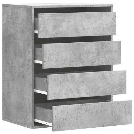 Ladekast 60x41x76 cm bewerkt hout betongrijs 5