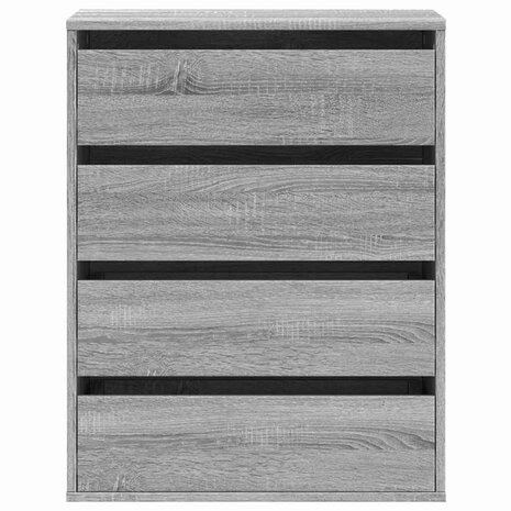 Ladekast 60x41x76 cm bewerkt hout grijs sonoma eikenkleurig 4