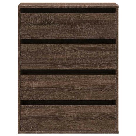 Ladekast 60x41x76 cm bewerkt hout bruin eikenkleurig 4
