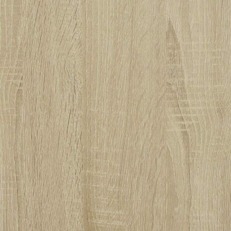 Hoge kast 68x35x139 cm bewerkt hout en metaal zwart 9