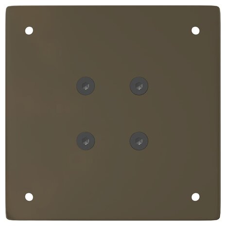 Salontafelpoten 4 st 42 cm staal naturel 7