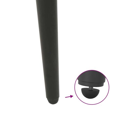 Salontafelpoten conische vorm 4 st 72-73 cm staal antraciet 9