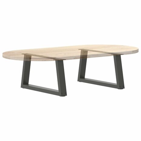 Eettafelpoten 2 st V-vormig 60x(30-31,3) cm staal antraciet 8