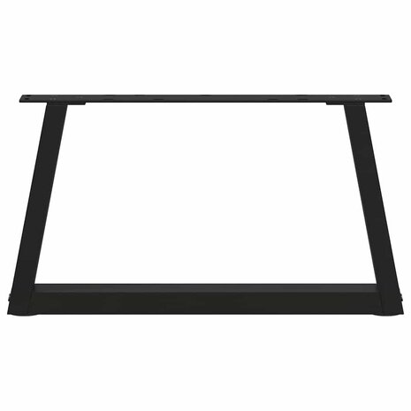 Eettafelpoten 2 st V-vormig 70x(30-31,3) cm staal zwart 5